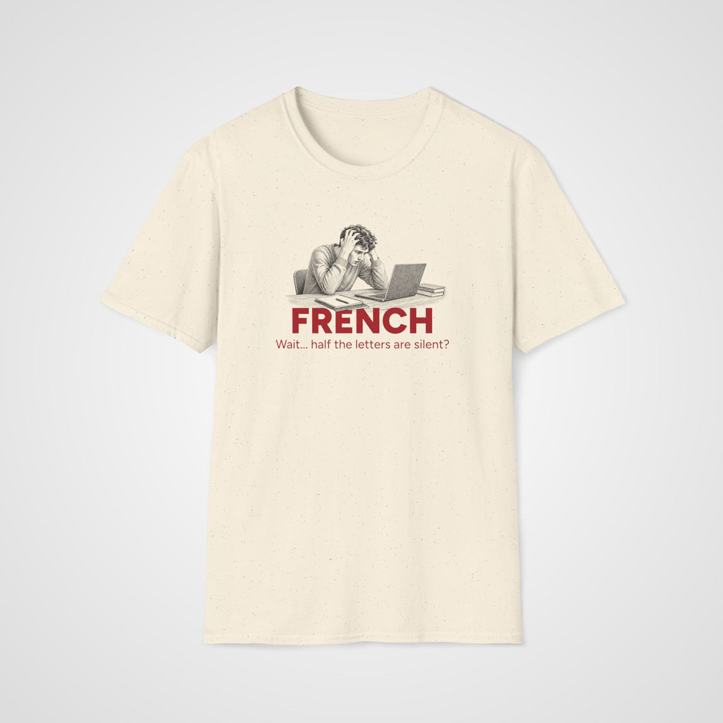 French Silent Letters T-Shirt in Natural