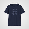 Italian & Coffee T-Shirt in Navy