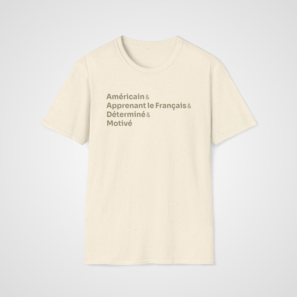 Motivé French Learner T-Shirt in Natural