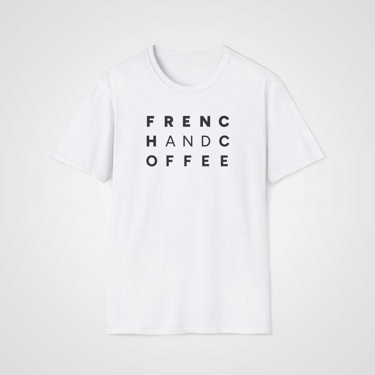 French and Coffee T-Shirt in White