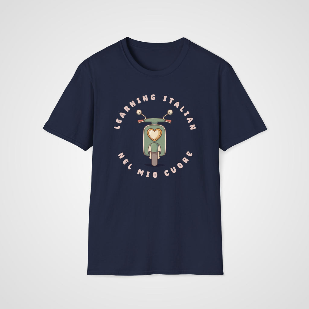 Nel Mio Cuore Italian T-Shirt in Navy