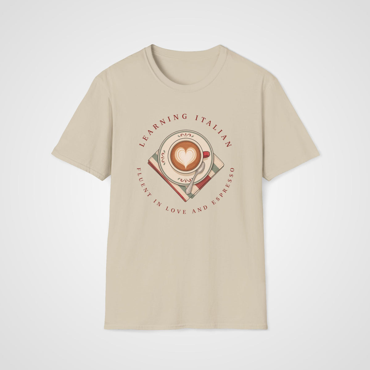 Love and Espresso T-Shirt in Sand