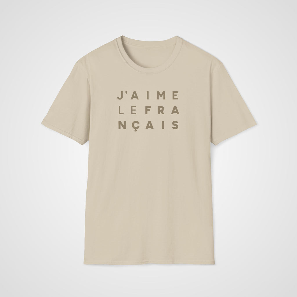 J'aime le Français T-Shirt in Sand