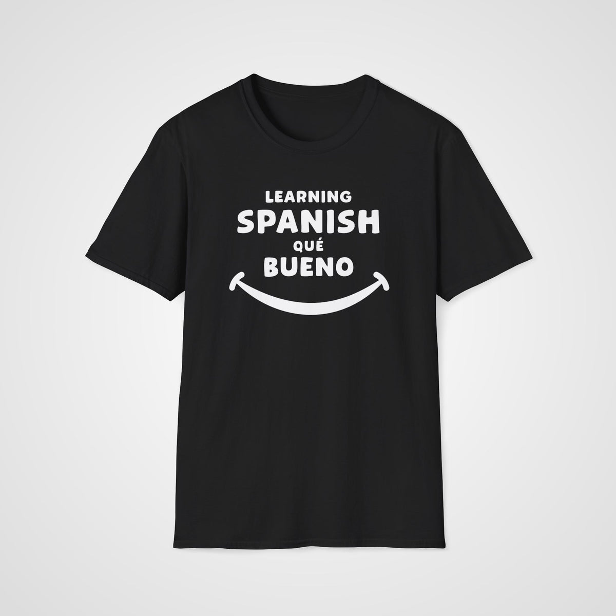 Qué Bueno Spanish T-Shirt in Black