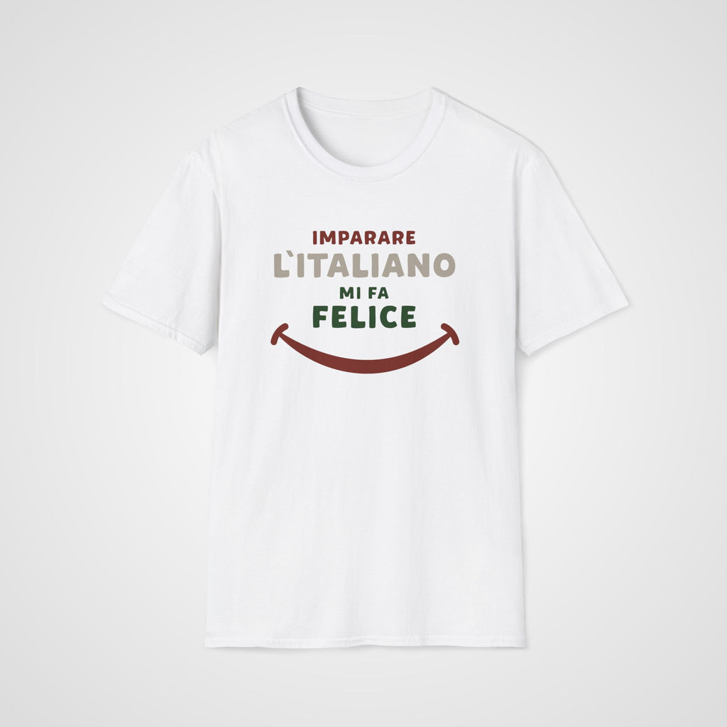 Mi Fa Felice Italian T-Shirt in White