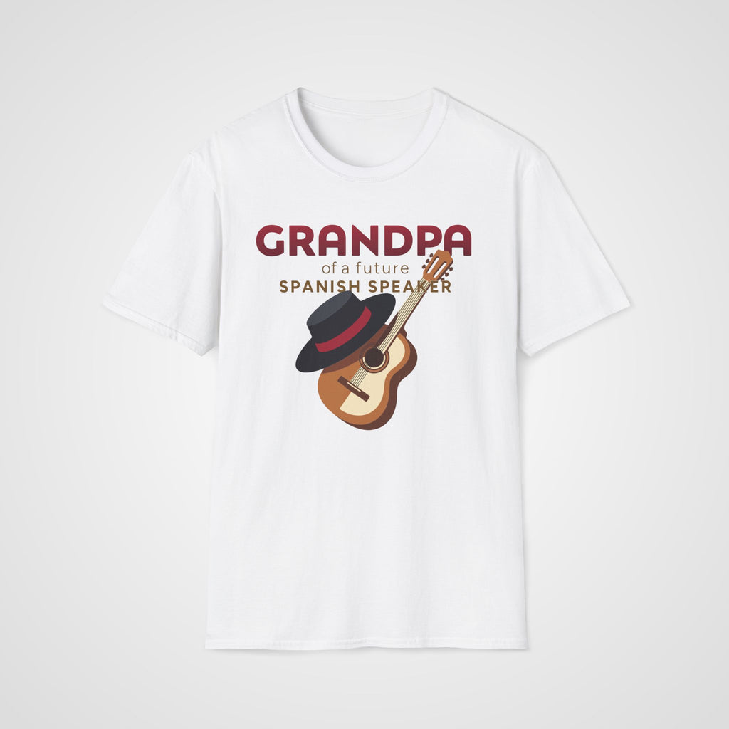 Spanish Learner Grandpa T-Shirt in White