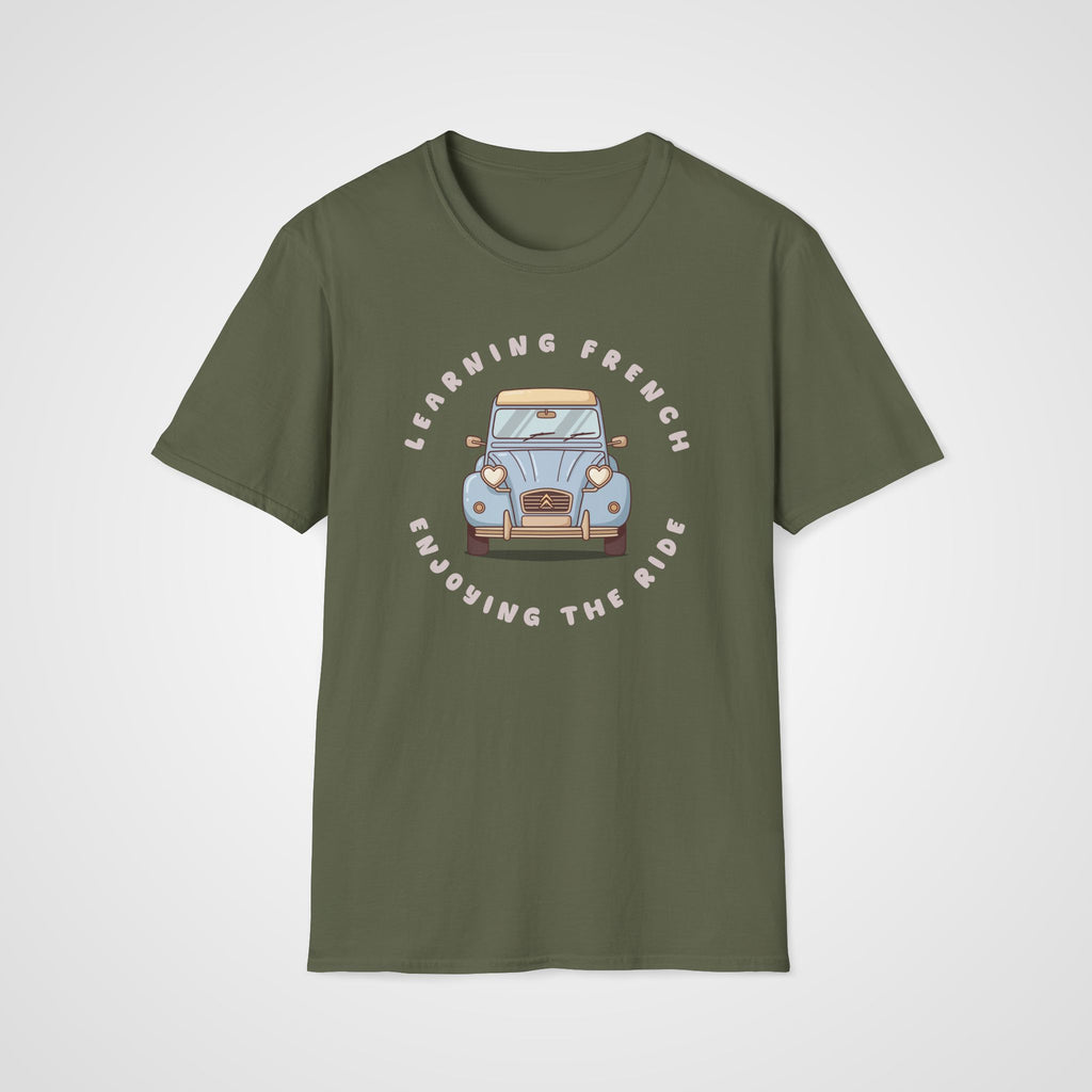 Enjoying the Ride French T-Shirt in Military Green