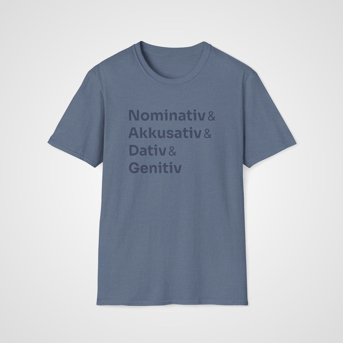 German Cases T-Shirt in Heather Indigo