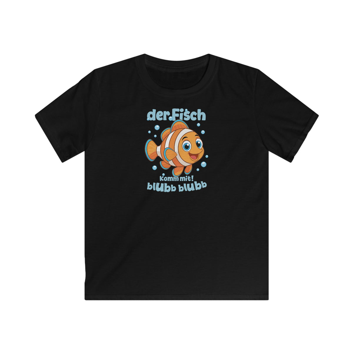 Der Fisch Kids T-Shirt in Black