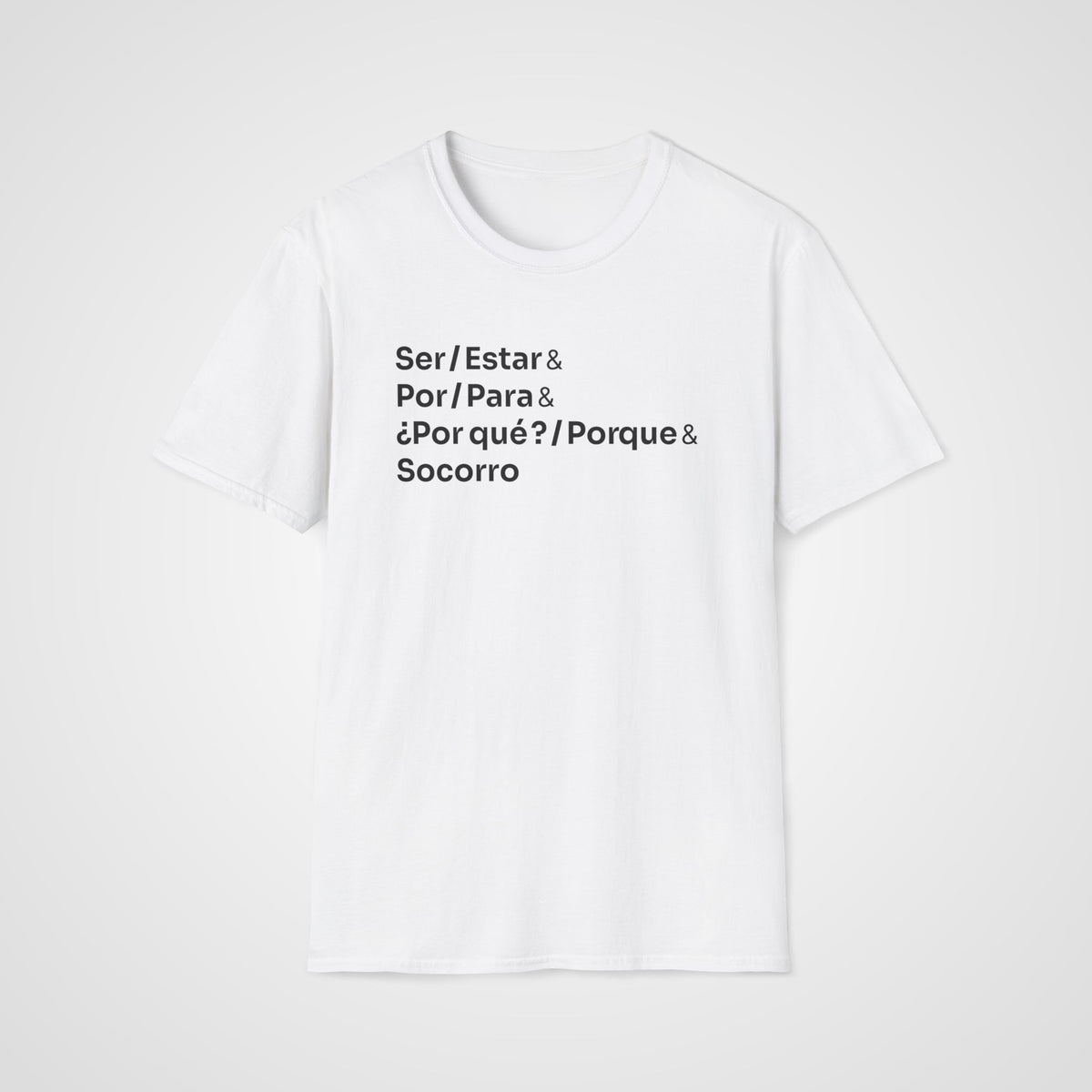 Spanish Socorro T-Shirt in White