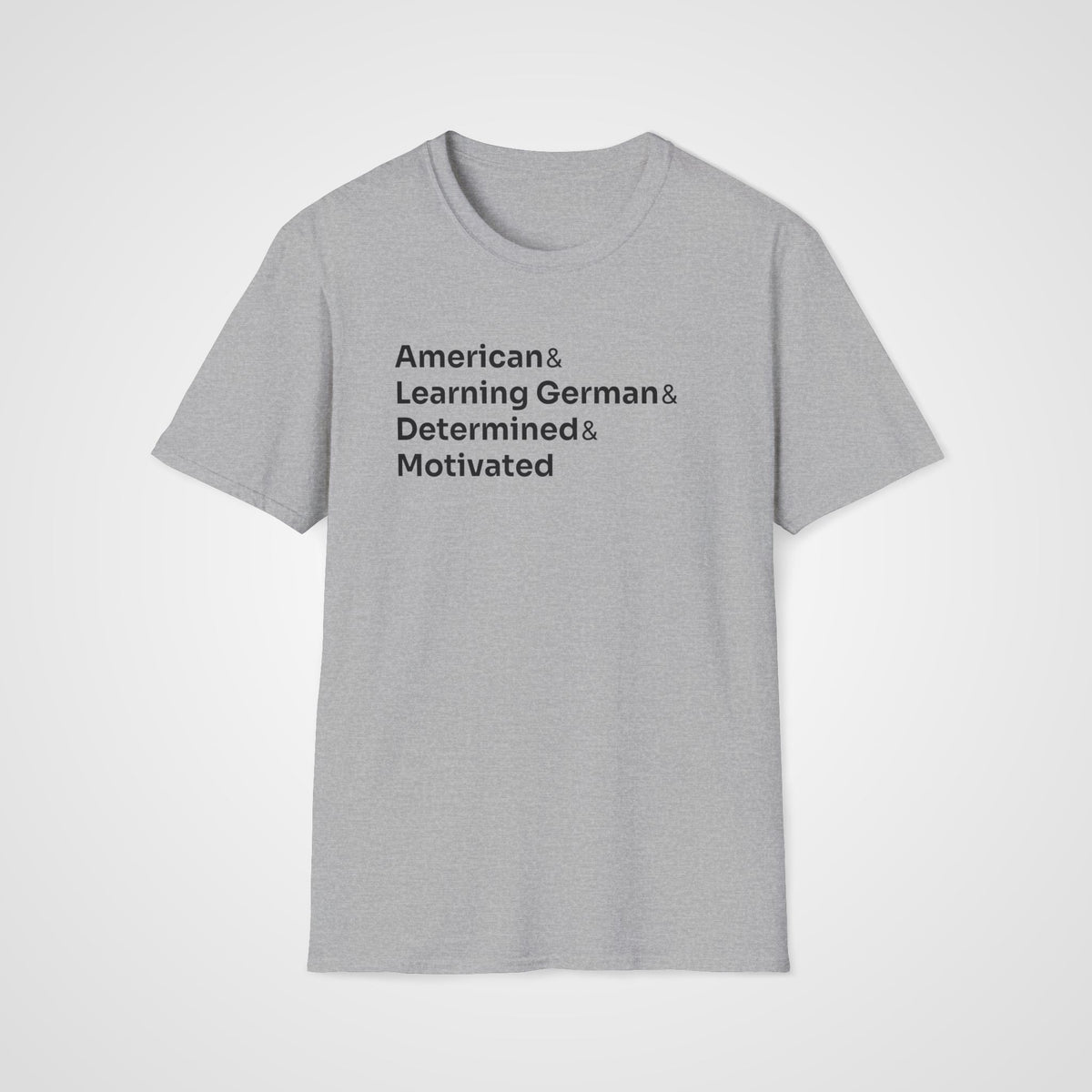 German Learner T-Shirt in Sport Gray