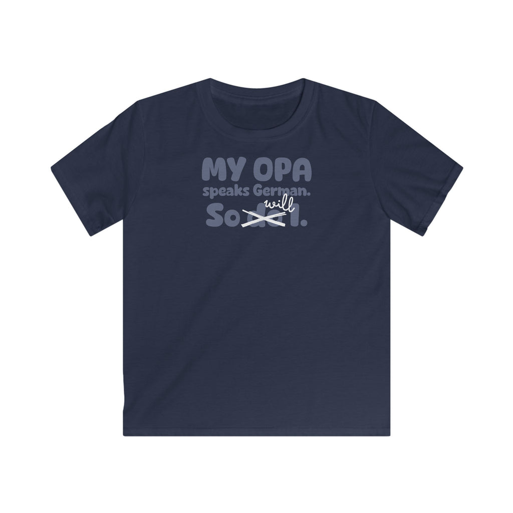 German Opa Legacy Kids T-Shirt in Navy