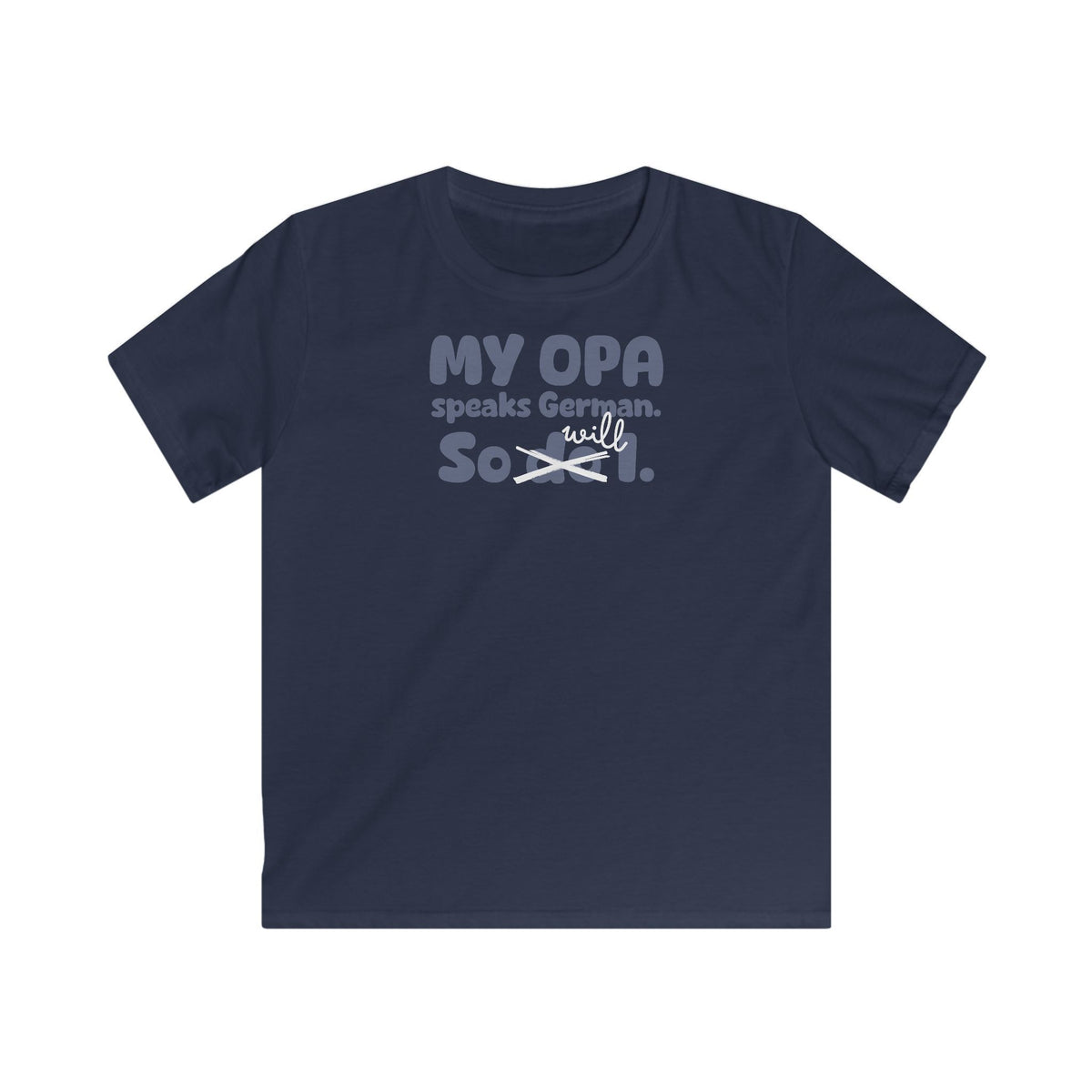 German Opa Legacy Kids T-Shirt in Navy