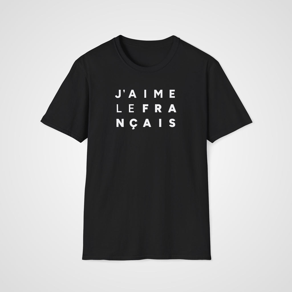 J'aime le Français T-Shirt in Black