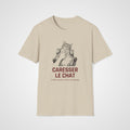 Caresser le Chat French T-Shirt in Sand