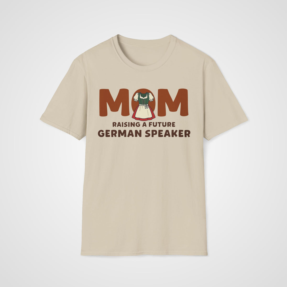 German Learner Mom T-Shirt in Sand