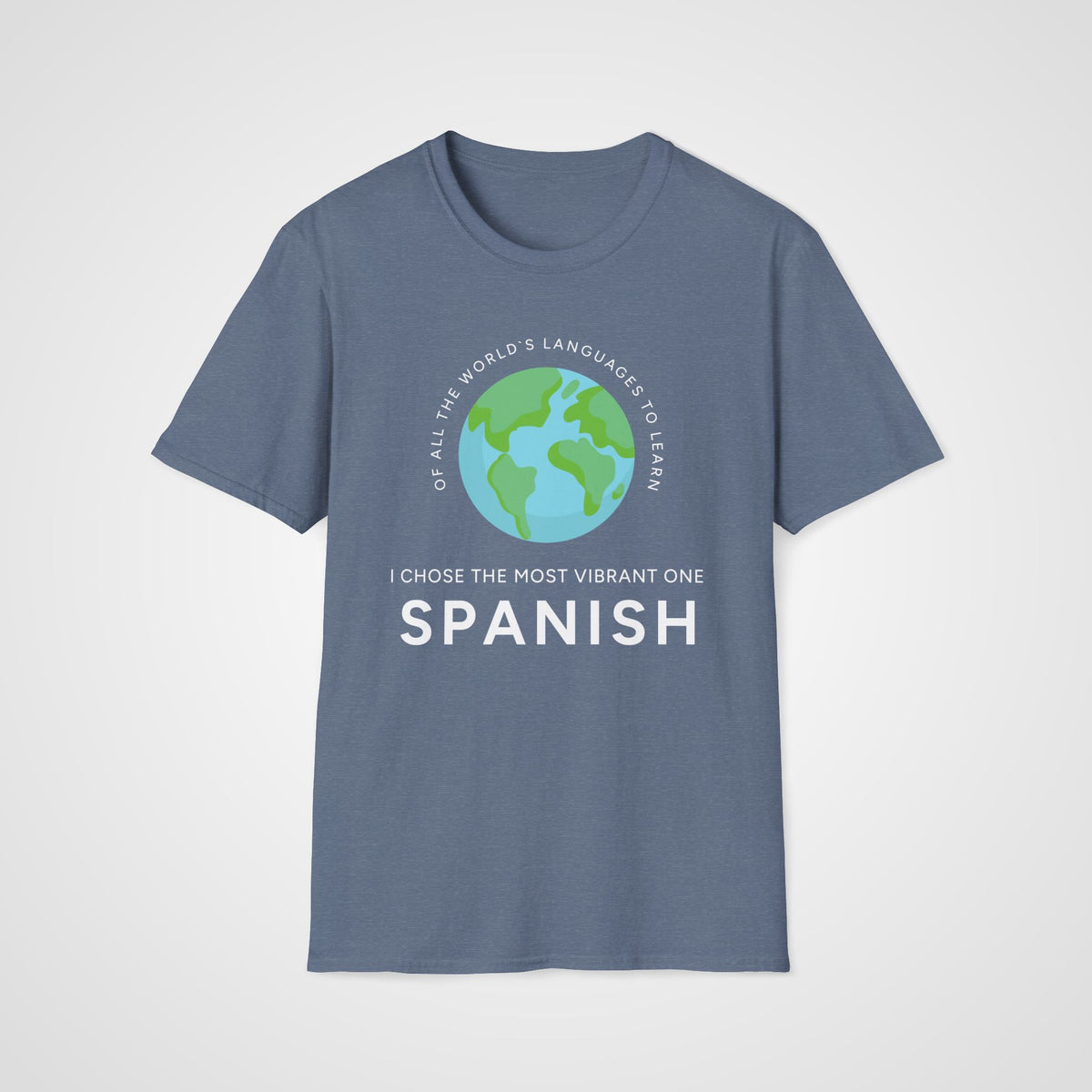 Vibrant Spanish T-Shirt in Heather Indigo