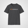 I Love German - Pretzel T-Shirt in Dark Heather
