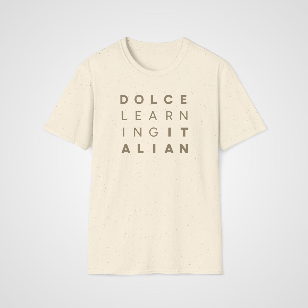 Dolce Learning Italian T-Shirt in Natural