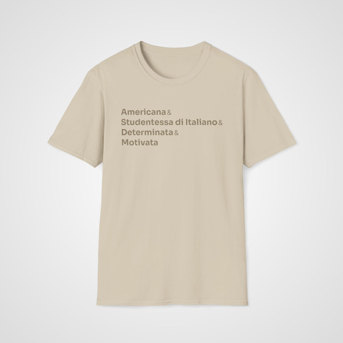 Motivata Italian Learner T-Shirt in Sand