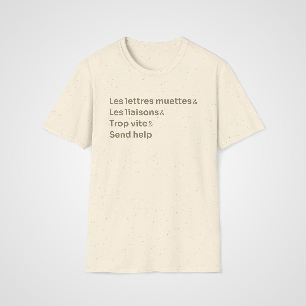 French Pronunciation T-Shirt in Natural