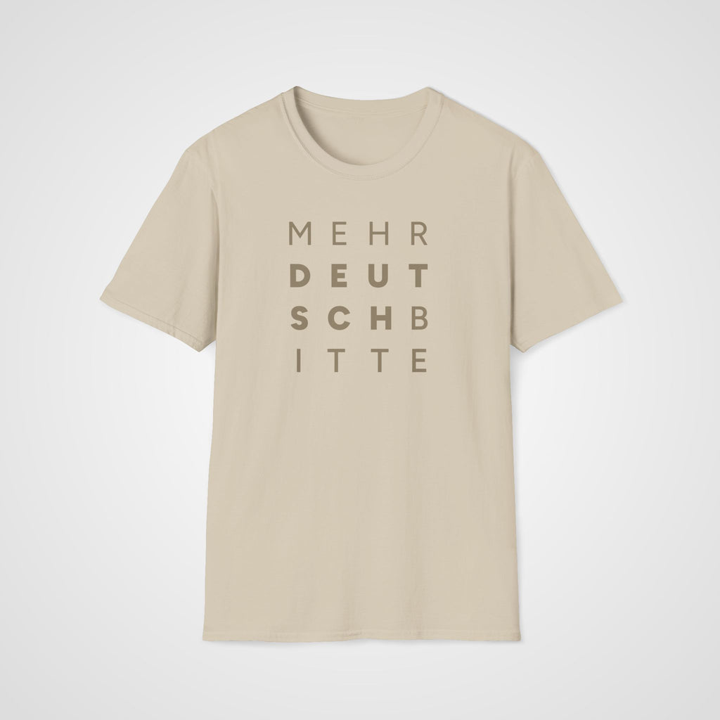 Mehr Deutsch Bitte T-Shirt in Sand