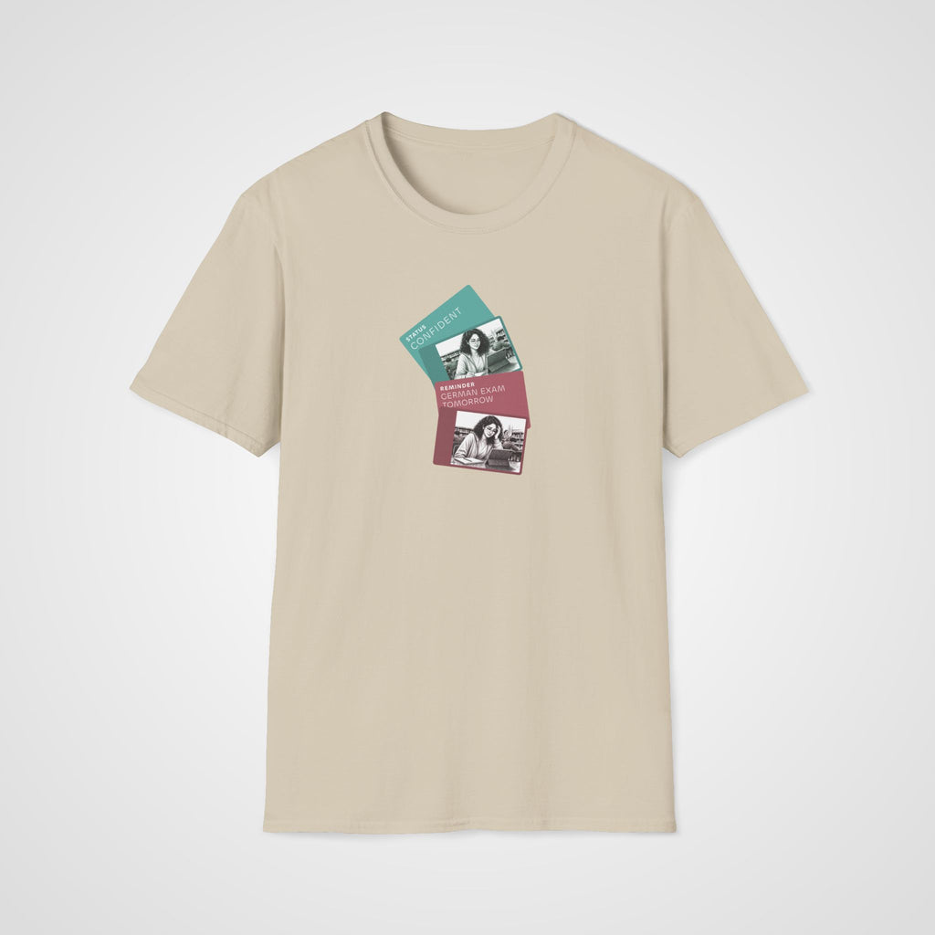German Exam Tomorrow T-Shirt in Sand