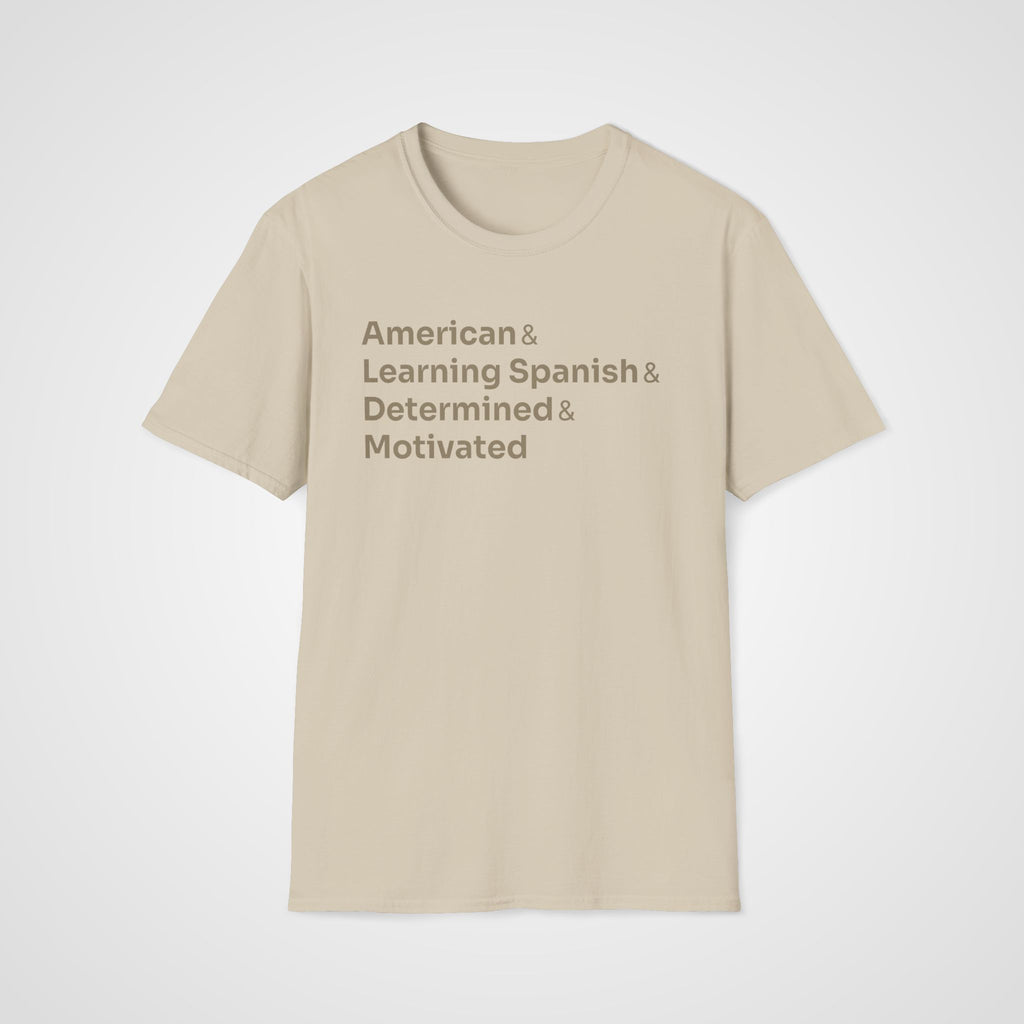 Spanish Learner T-Shirt in Sand