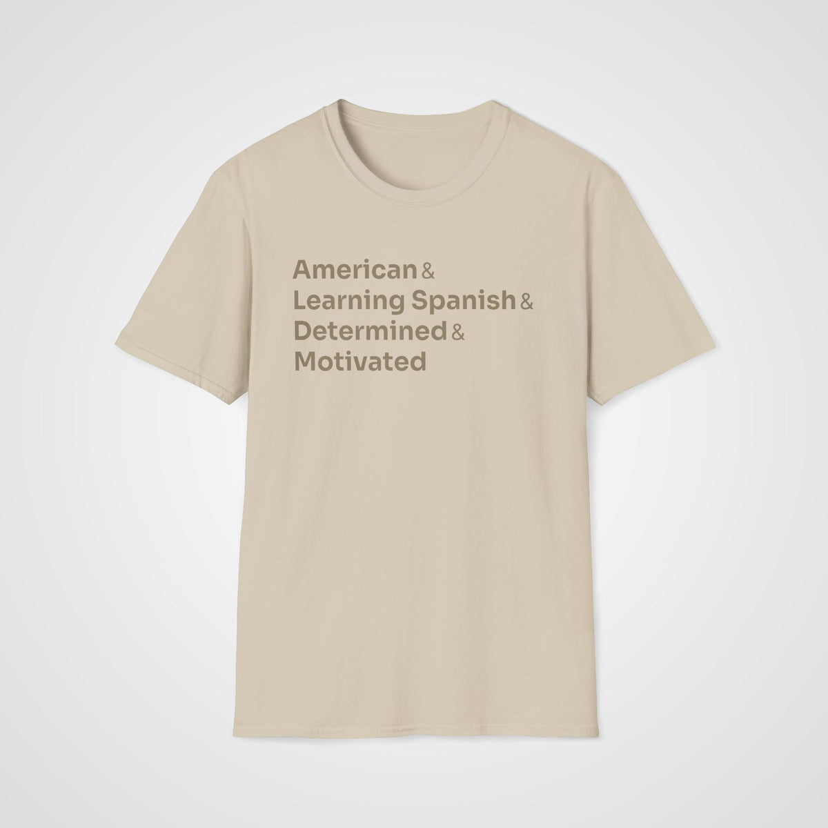 Spanish Learner T-Shirt in Sand