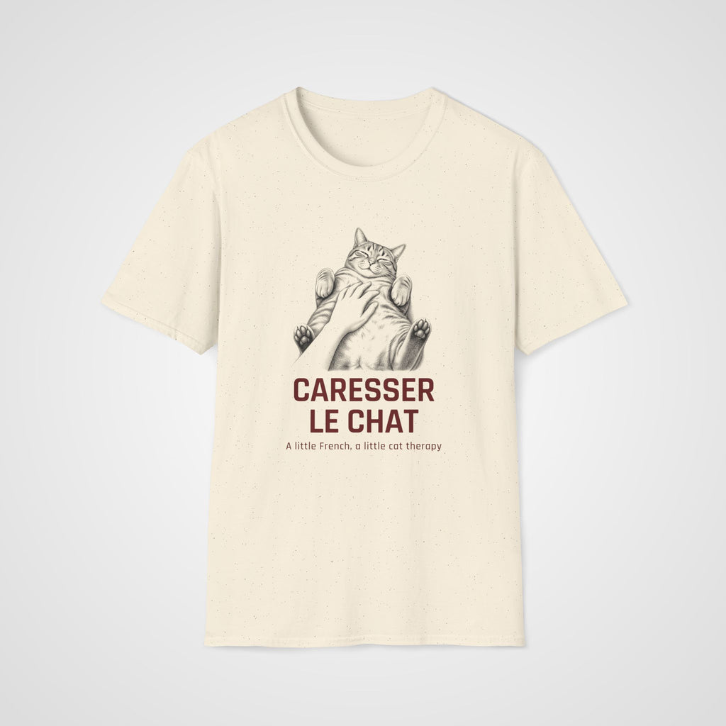 Caresser le Chat French T-Shirt in Natural
