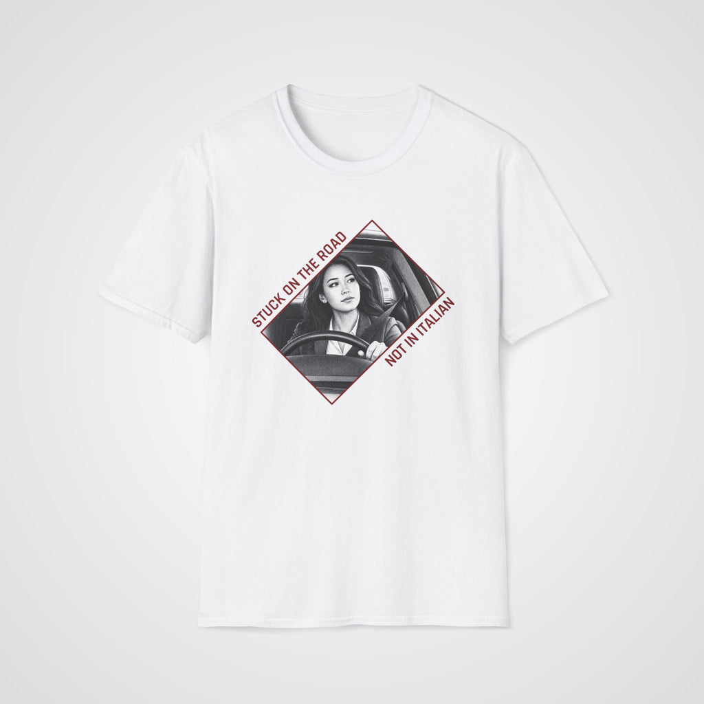 Not Stuck in Italian T-Shirt in White