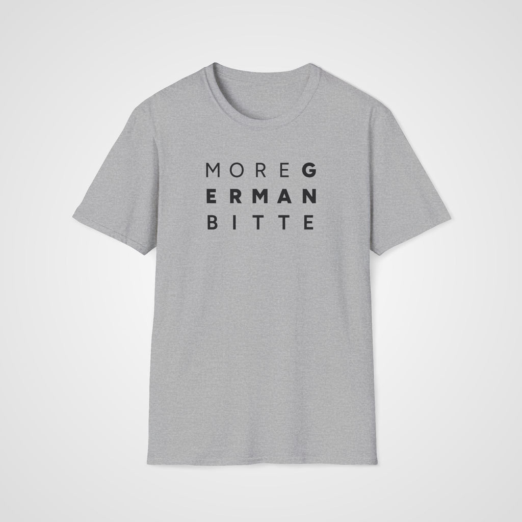 More German Bitte T-Shirt in Sport Gray