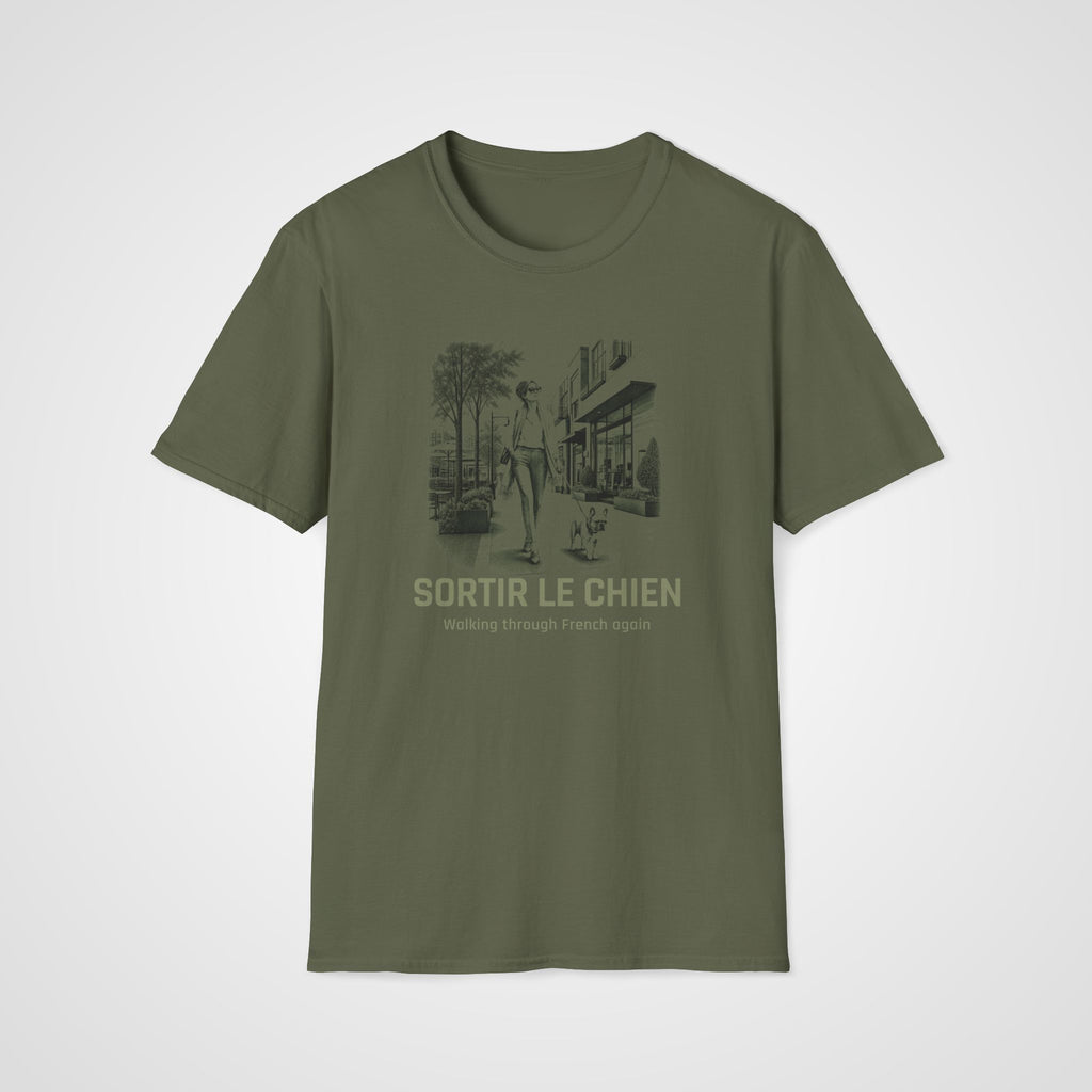 Sortir le Chien T-Shirt in Military Green