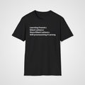 Silent Letters French T-Shirt in Black