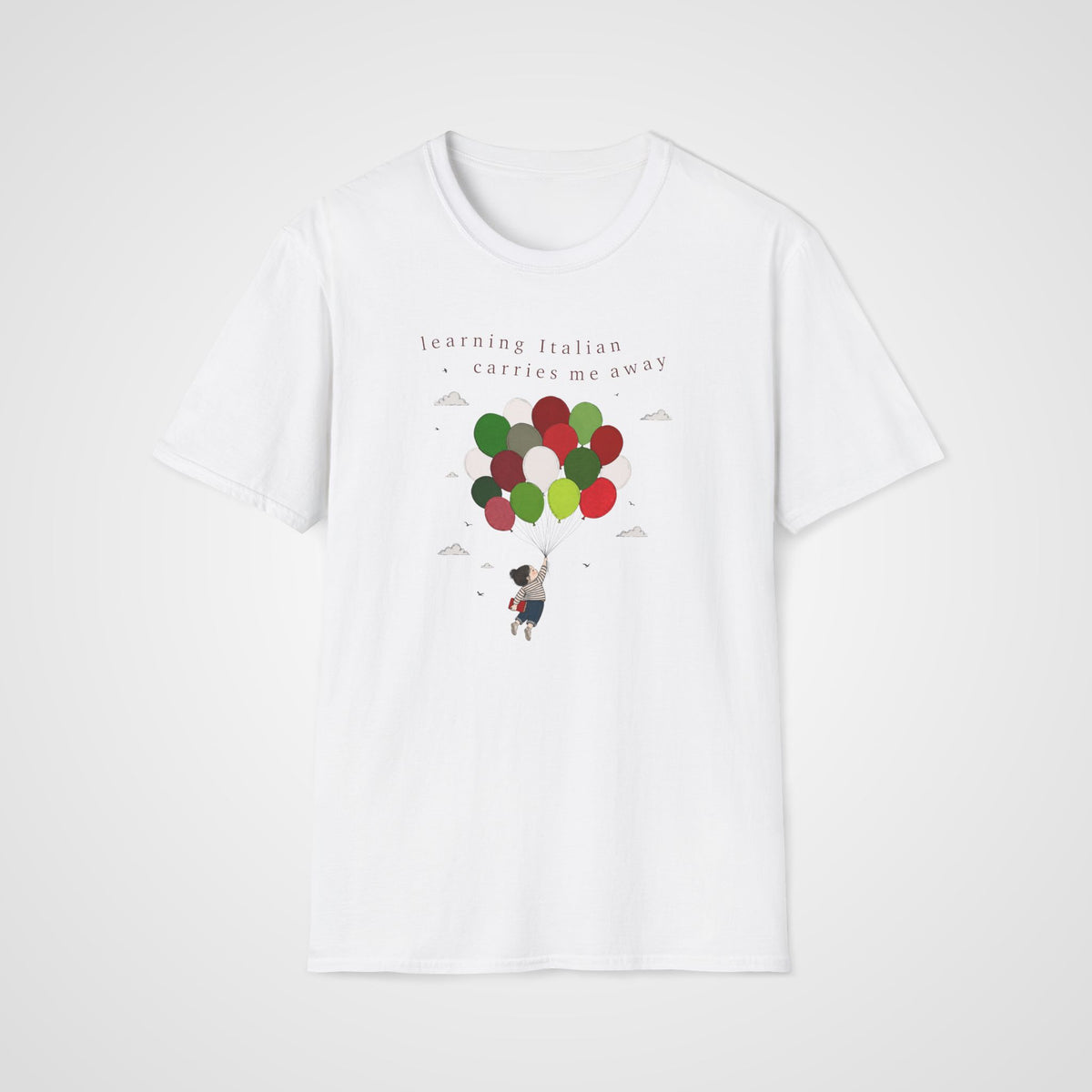 Italian Balloon Learner T-Shirt in White