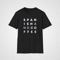 Spanish and Coffee T-Shirt in Black