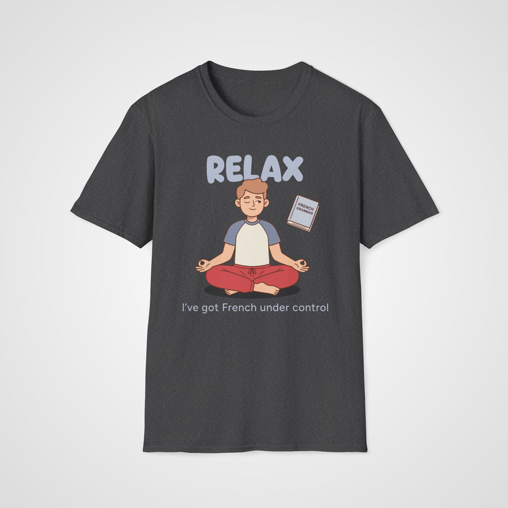 French Grammar Relax T-Shirt in Dark Heather