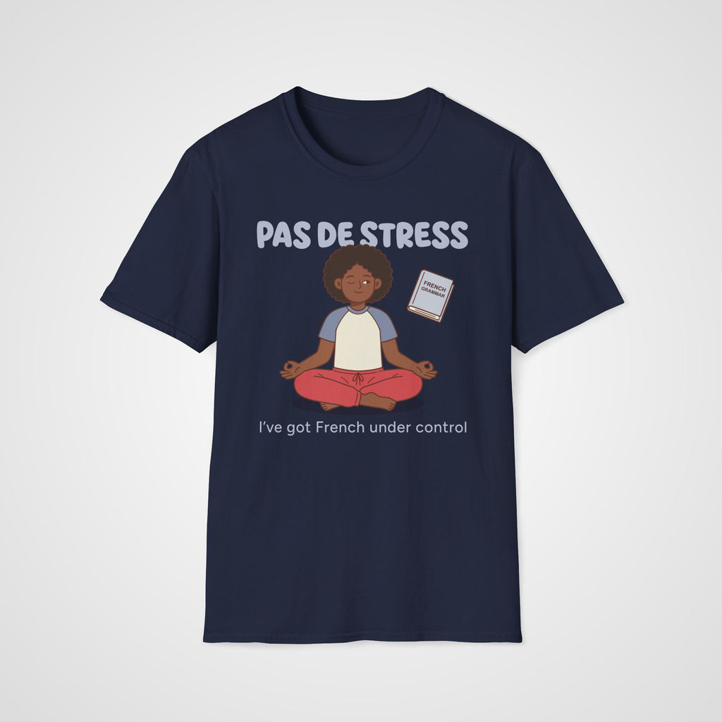Pas de Stress French T-Shirt in Navy