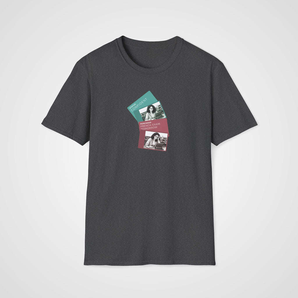 French Exam Tomorrow T-Shirt in Dark Heather