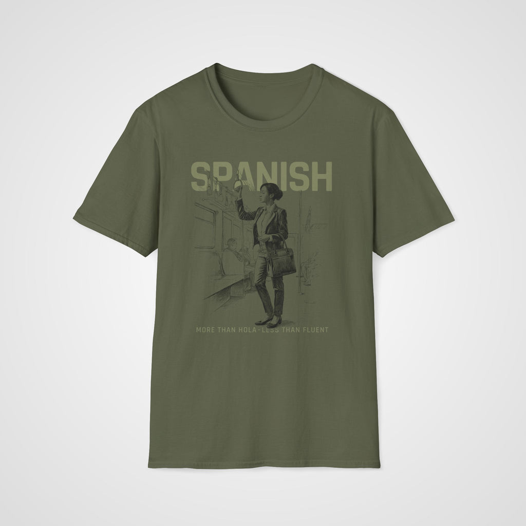 More Than Hola T-Shirt in Military Green