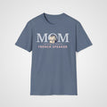 French Learner Mom T-Shirt in Heather Indigo