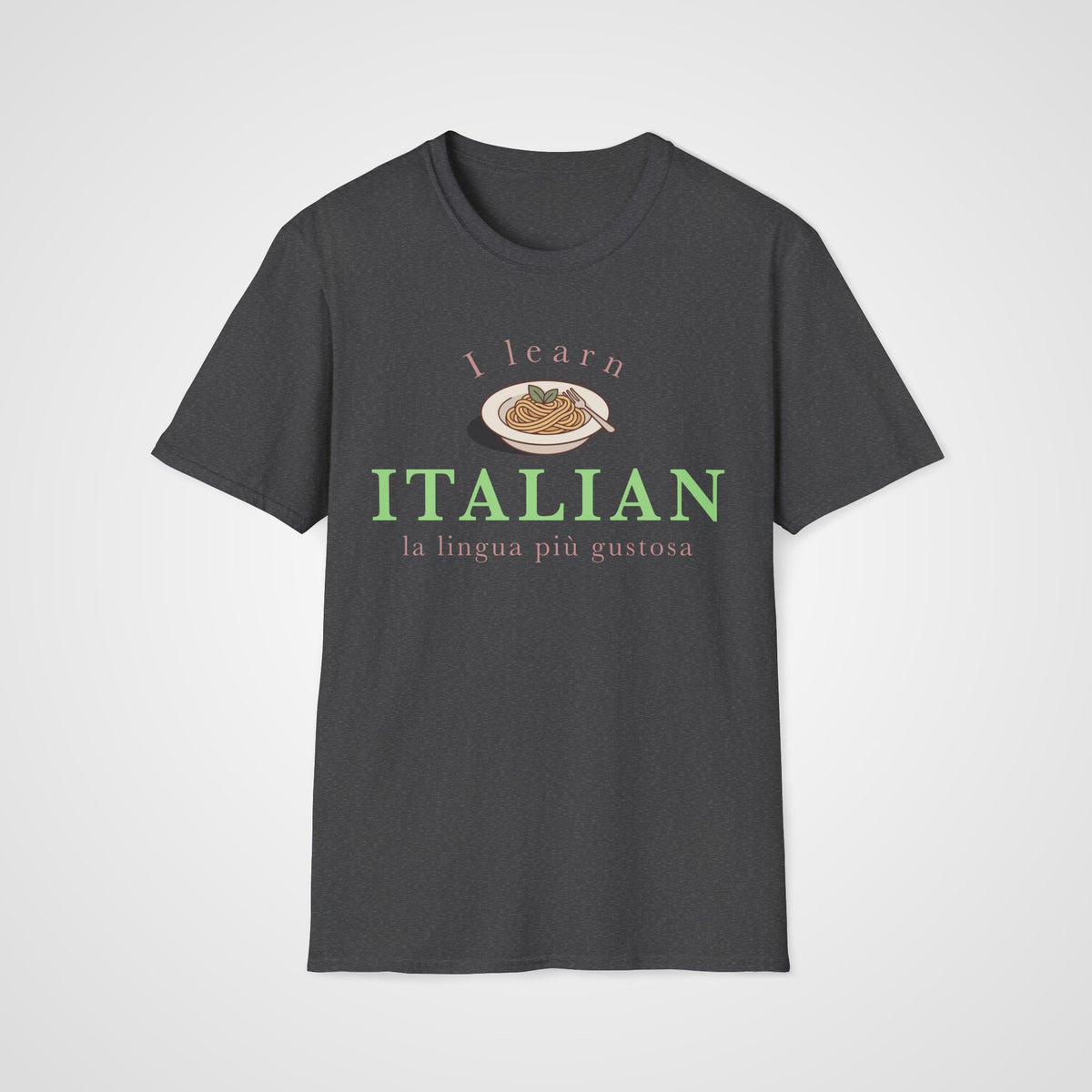 Italian Tasty Language T-Shirt in Dark Heather