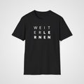 Weiter Lernen T-Shirt in Black