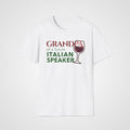 Italian Learner Grandpa T-Shirt in White