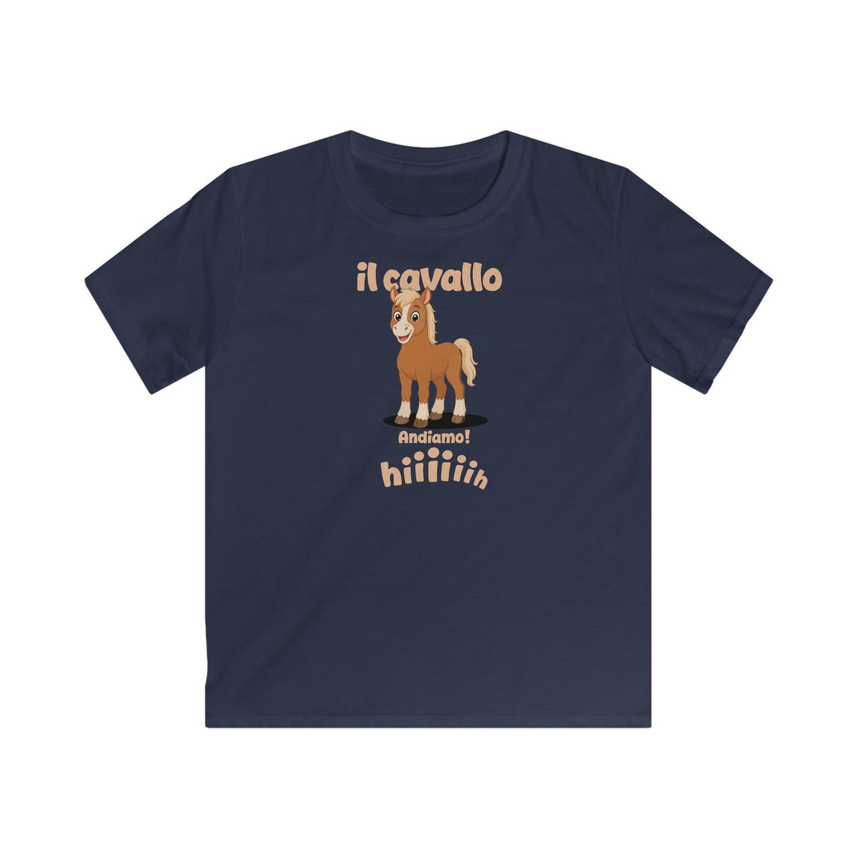 Il Cavallo Kids T-Shirt in Navy