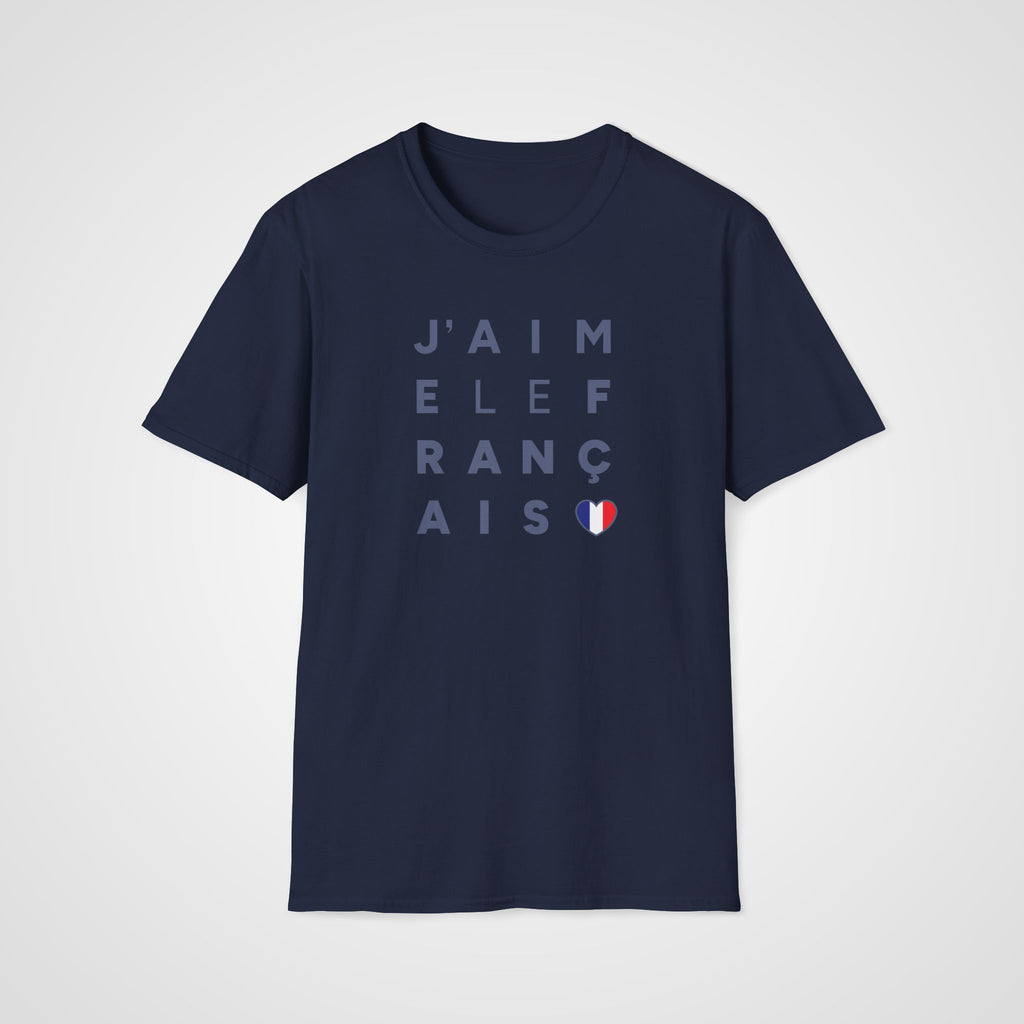 J'aime le Français T-Shirt in Navy