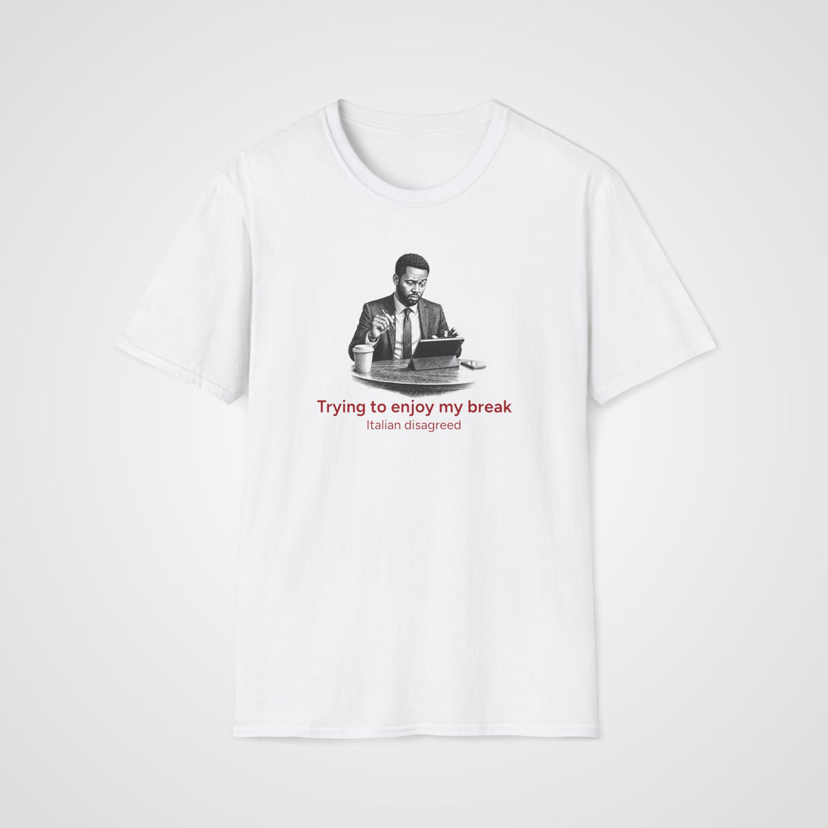 Italian Disagreed T-Shirt in White