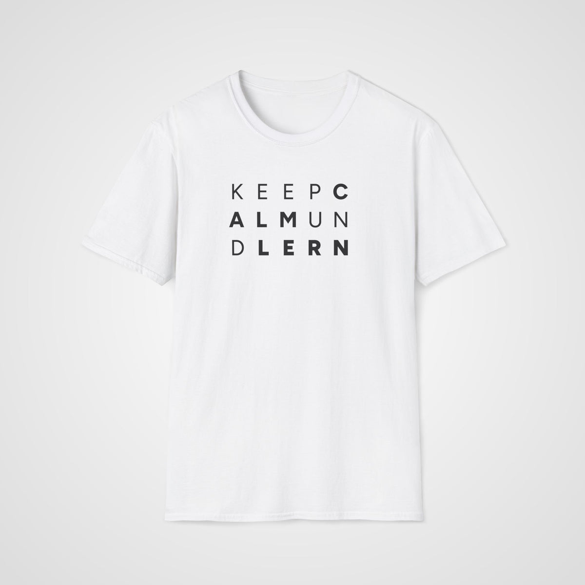 Keep Calm und Lern T-Shirt in White