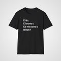 C'è Ci Sono Italian T-Shirt in Black