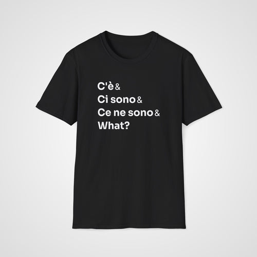 C'è Ci Sono Italian T-Shirt in Black